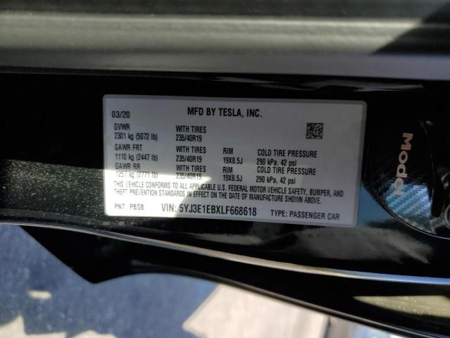 Photo 11 VIN: 5YJ3E1EBXLF668618 - TESLA MODEL 3 