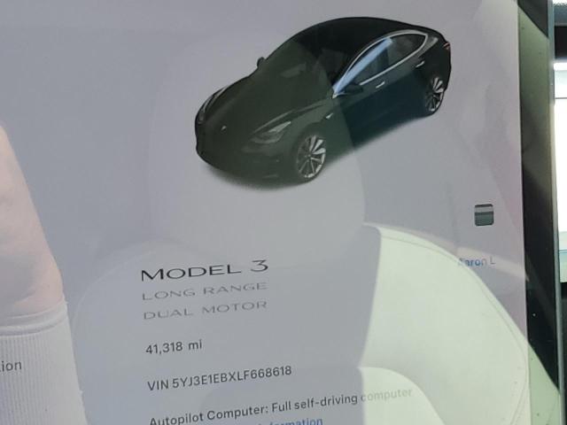 Photo 8 VIN: 5YJ3E1EBXLF668618 - TESLA MODEL 3 