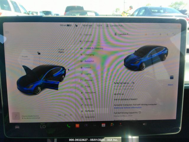 Photo 6 VIN: 5YJ3E1EBXLF769657 - TESLA MODEL 3 