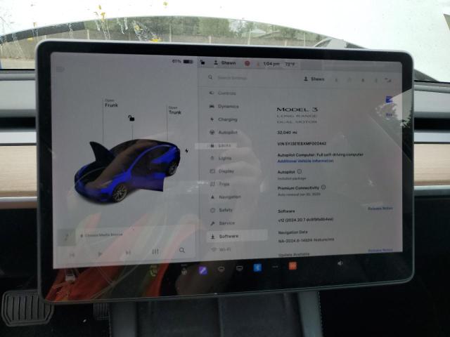 Photo 8 VIN: 5YJ3E1EBXMF002442 - TESLA MODEL 3 