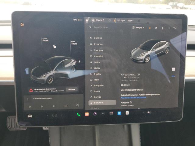 Photo 8 VIN: 5YJ3E1EBXMF049793 - TESLA MODEL 3 