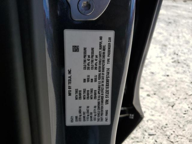 Photo 11 VIN: 5YJ3E1EBXMF974414 - TESLA MODEL 3 