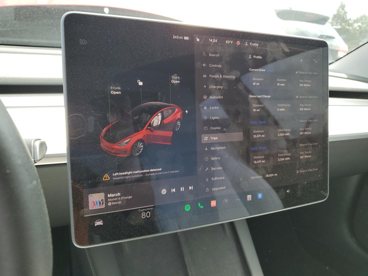 Photo 8 VIN: 5YJ3E1EBXMF975921 - TESLA MODEL 3 