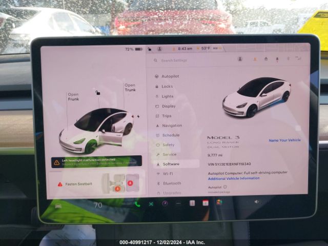 Photo 6 VIN: 5YJ3E1EBXNF118340 - TESLA MODEL 3 