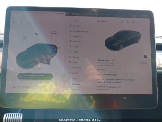 Photo 6 VIN: 5YJ3E1EBXNF182930 - TESLA MODEL 3 