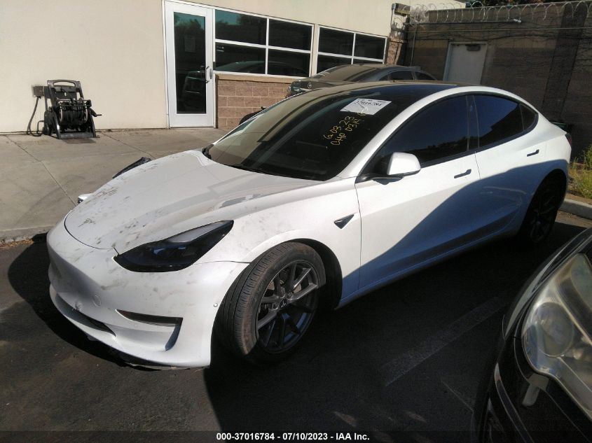 Photo 1 VIN: 5YJ3E1EBXNF210256 - TESLA MODEL 3 