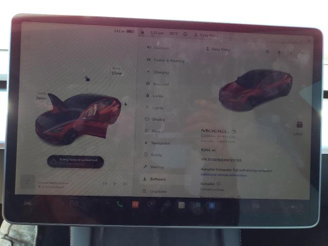 Photo 8 VIN: 5YJ3E1EBXNF237165 - TESLA MODEL 3 