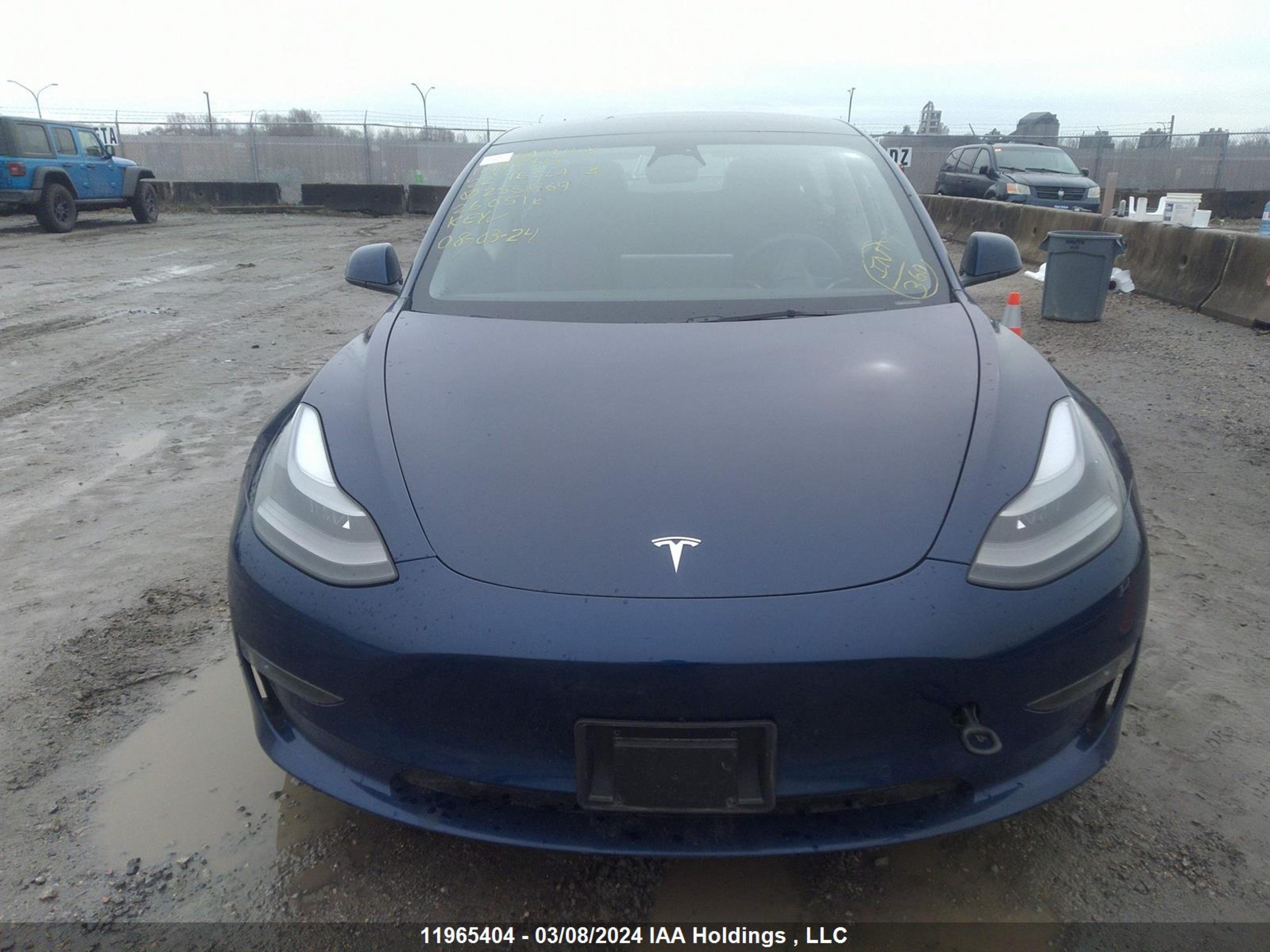 Photo 12 VIN: 5YJ3E1EBXNF255469 - TESLA MODEL 3 