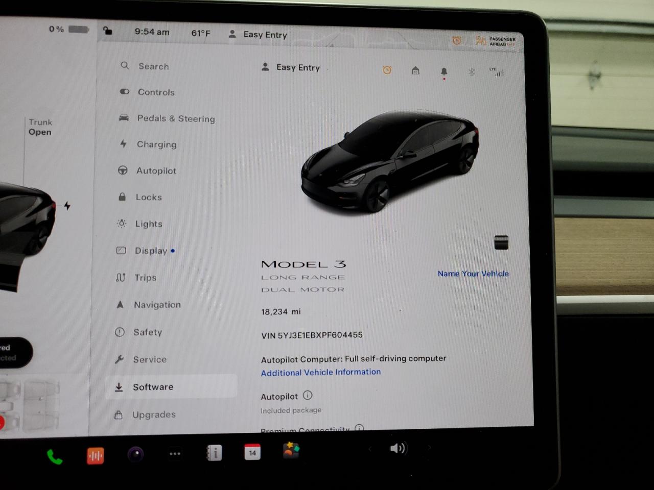 Photo 8 VIN: 5YJ3E1EBXPF604455 - TESLA MODEL 3 