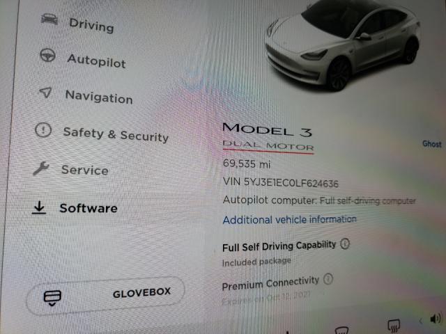 Photo 7 VIN: 5YJ3E1EC0LF624636 - TESLA MODEL 3 