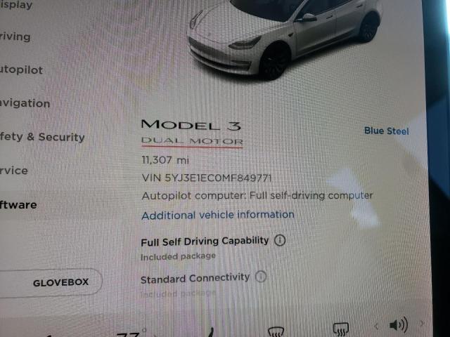 Photo 7 VIN: 5YJ3E1EC0MF849771 - TESLA MODEL 3 