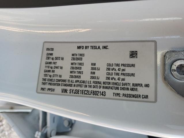 Photo 11 VIN: 5YJ3E1EC2LF802143 - TESLA MODEL 3 