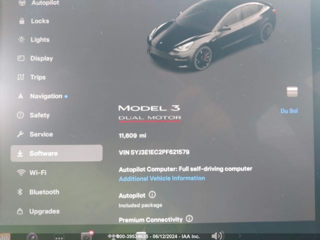 Photo 6 VIN: 5YJ3E1EC2PF621579 - TESLA MODEL 3 