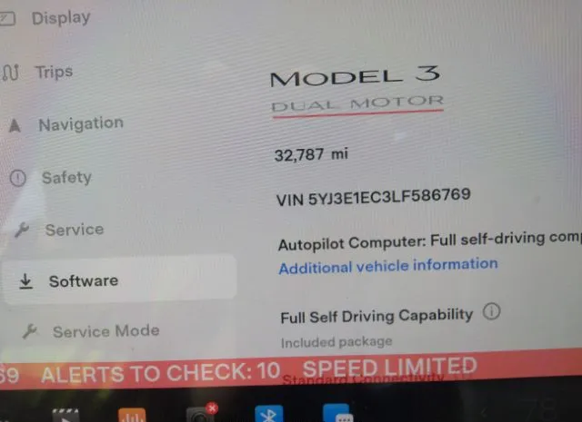 Photo 6 VIN: 5YJ3E1EC3LF586769 - TESLA MODEL 3 