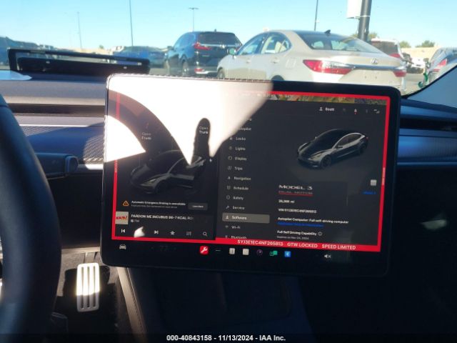 Photo 6 VIN: 5YJ3E1EC4NF265813 - TESLA MODEL 3 