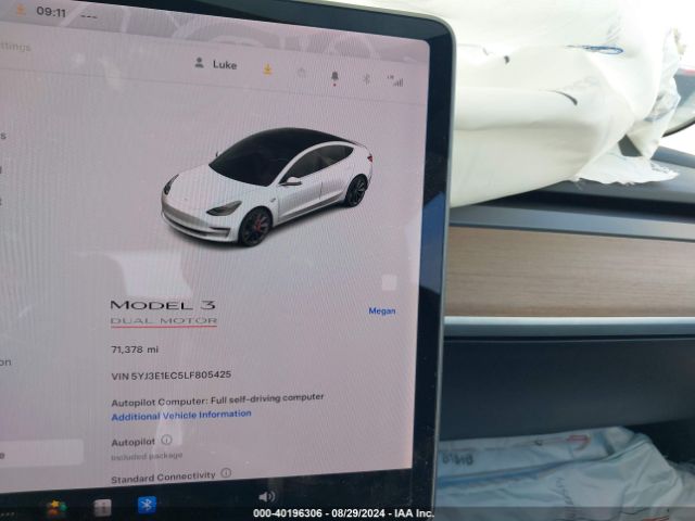 Photo 6 VIN: 5YJ3E1EC5LF805425 - TESLA MODEL 3 