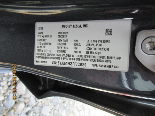 Photo 8 VIN: 5YJ3E1EC5PF703869 - TESLA MODEL 3 