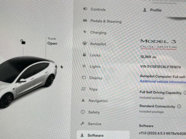 Photo 9 VIN: 5YJ3E1EC6LF791874 - TESLA MODEL 3 