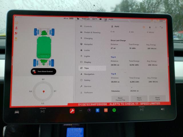 Photo 8 VIN: 5YJ3E1EC6MF050058 - TESLA MODEL 3 