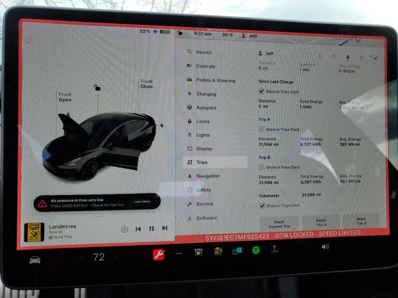 Photo 8 VIN: 5YJ3E1EC7MF925423 - TESLA MODEL 3 