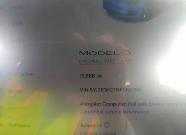 Photo 6 VIN: 5YJ3E1EC7NF264798 - TESLA MODEL 3 