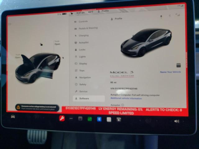 Photo 8 VIN: 5YJ3E1EC7PF420146 - TESLA MODEL 3 