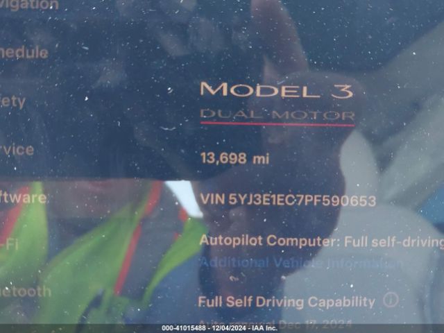 Photo 6 VIN: 5YJ3E1EC7PF590653 - TESLA MODEL 3 