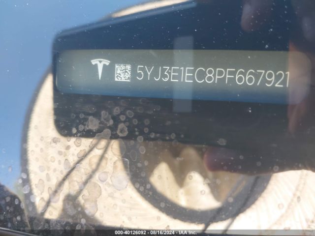 Photo 8 VIN: 5YJ3E1EC8PF667921 - TESLA MODEL 3 