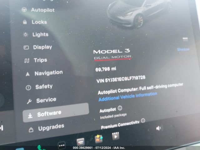 Photo 6 VIN: 5YJ3E1EC9LF719728 - TESLA MODEL 3 