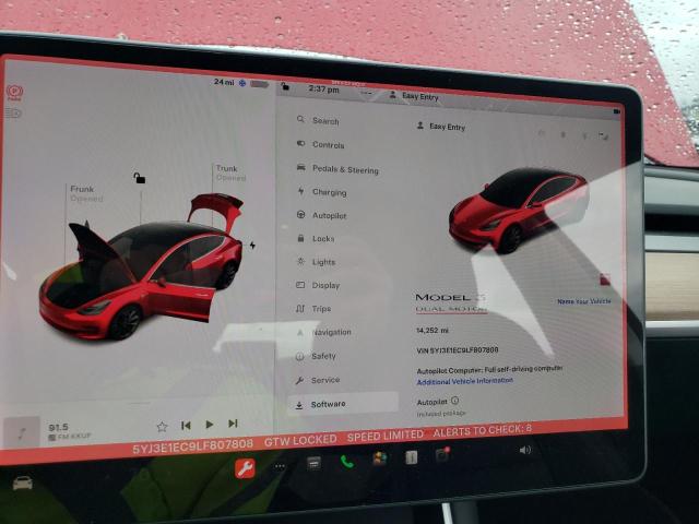 Photo 8 VIN: 5YJ3E1EC9LF807808 - TESLA MODEL 3 