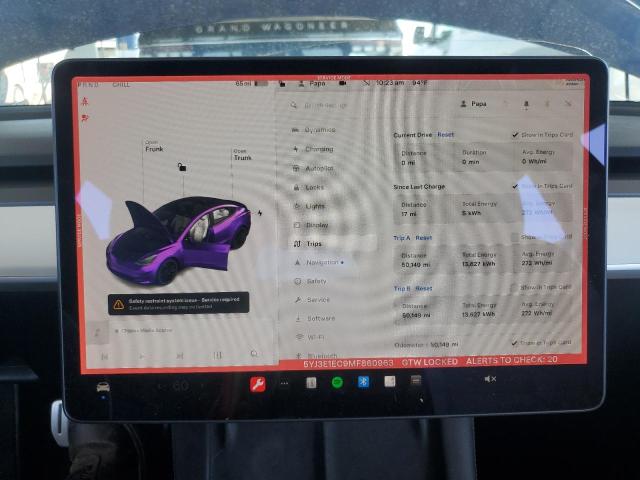 Photo 8 VIN: 5YJ3E1EC9MF860963 - TESLA MODEL 3 