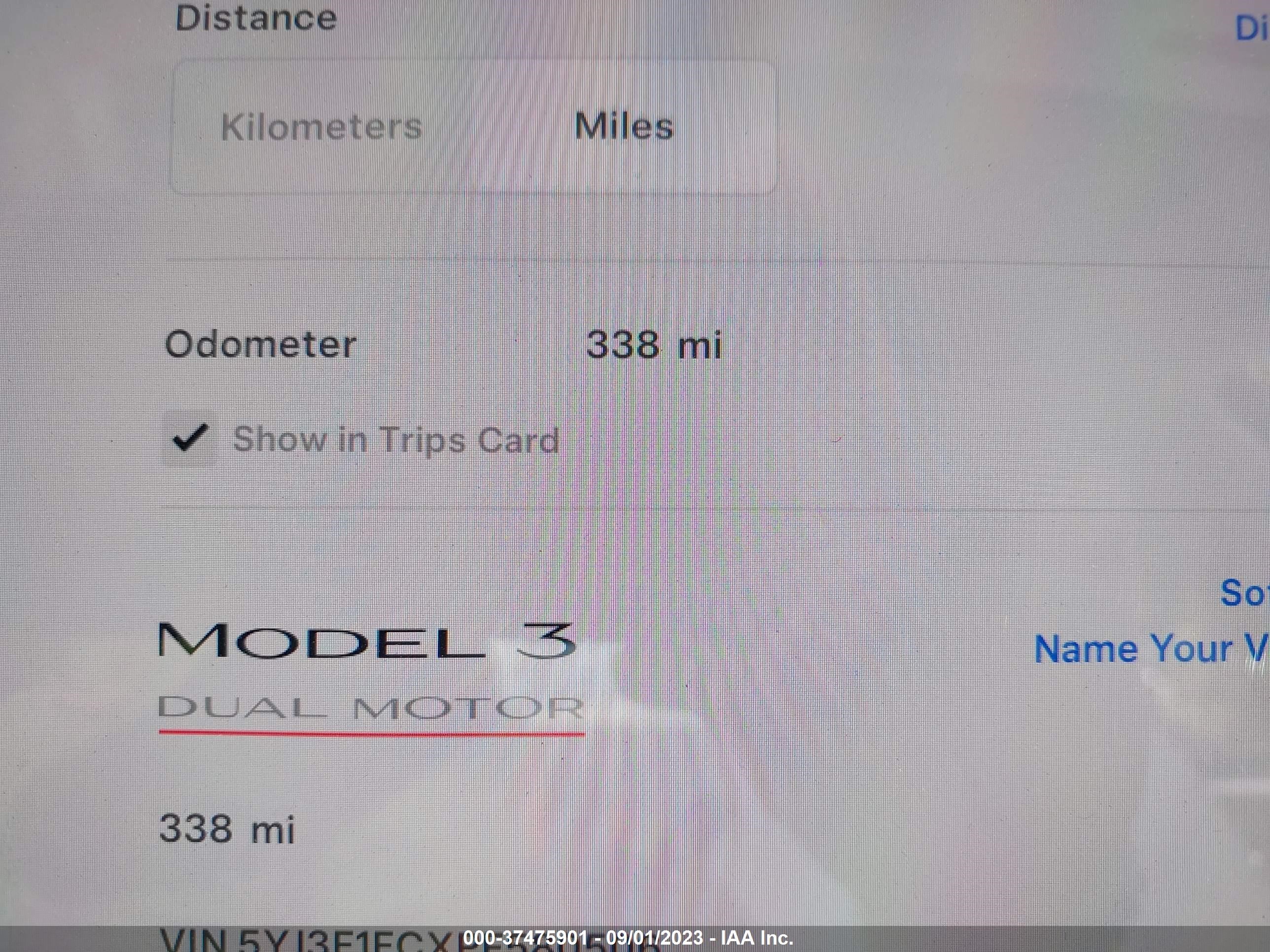 Photo 14 VIN: 5YJ3E1ECXPF580506 - TESLA MODEL 3 