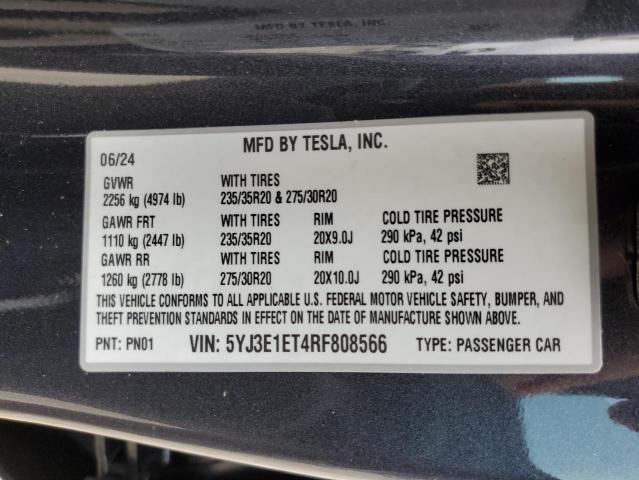 Photo 12 VIN: 5YJ3E1ET4RF808566 - TESLA MODEL 3 