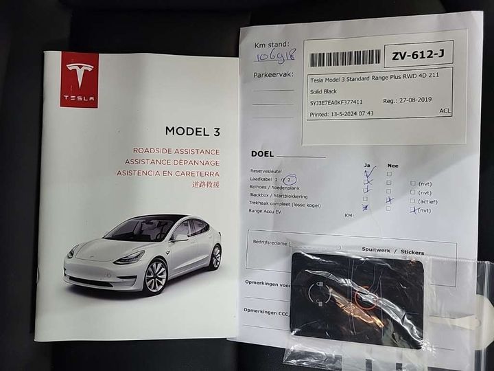 Photo 12 VIN: 5YJ3E7EA0KF377411 - TESLA MODEL 3 