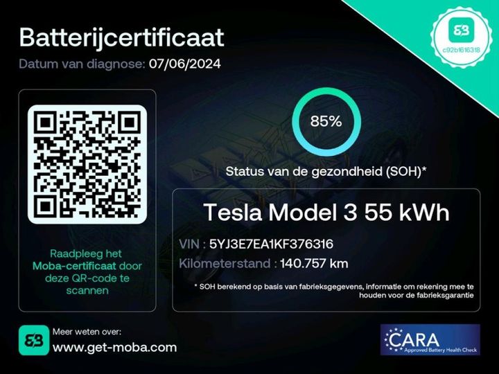 Photo 25 VIN: 5YJ3E7EA1KF376316 - TESLA MODEL 