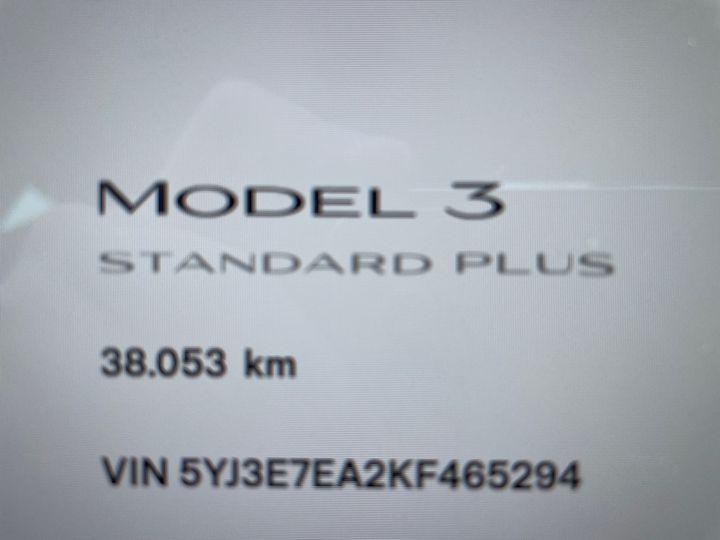 Photo 5 VIN: 5YJ3E7EA2KF465294 - TESLA MODEL 