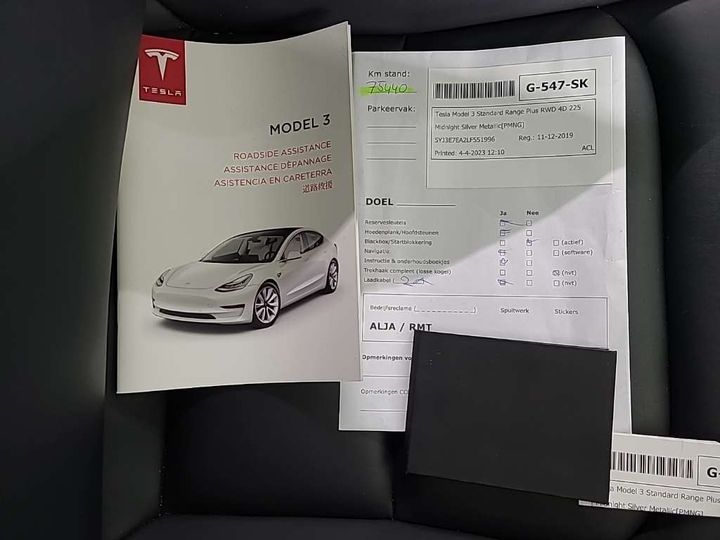 Photo 13 VIN: 5YJ3E7EA2LF551996 - TESLA MODEL 3 