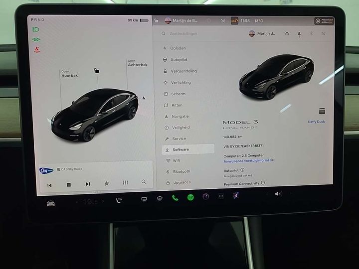 Photo 8 VIN: 5YJ3E7EA5KF318371 - TESLA MODEL 3 