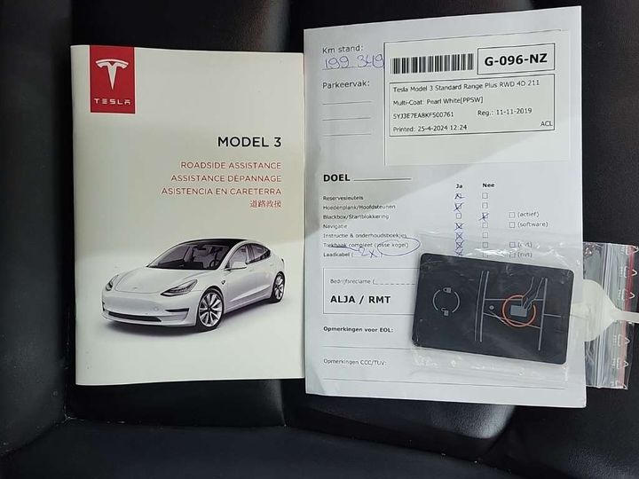 Photo 12 VIN: 5YJ3E7EA8KF500761 - TESLA MODEL 3 