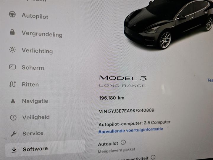 Photo 9 VIN: 5YJ3E7EA9KF340809 - TESLA MODEL 3 