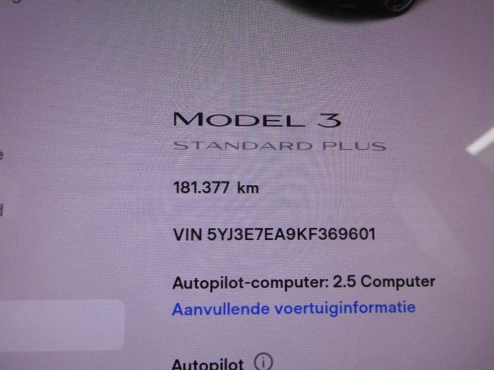 Photo 4 VIN: 5YJ3E7EA9KF369601 - TESLA MODEL 3 