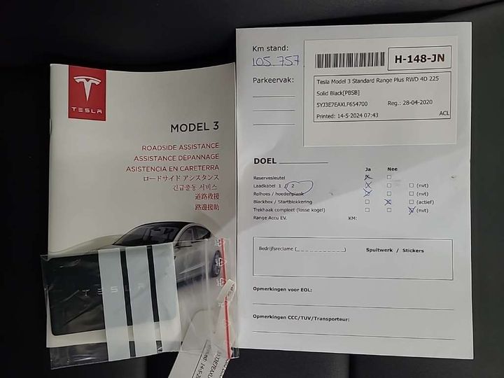 Photo 12 VIN: 5YJ3E7EAXLF654700 - TESLA MODEL 3 