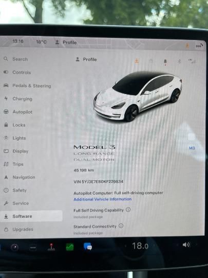 Photo 17 VIN: 5YJ3E7EB0KF229834 - TESLA MODEL 3 