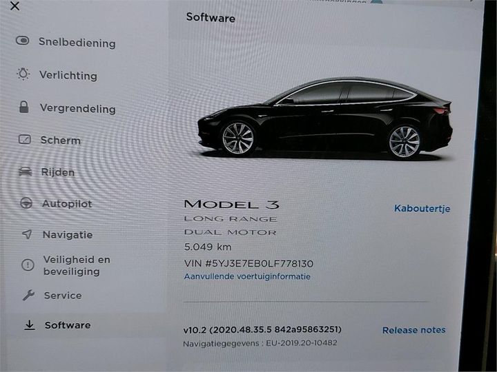 Photo 5 VIN: 5YJ3E7EB0LF778130 - TESLA MODEL 3 