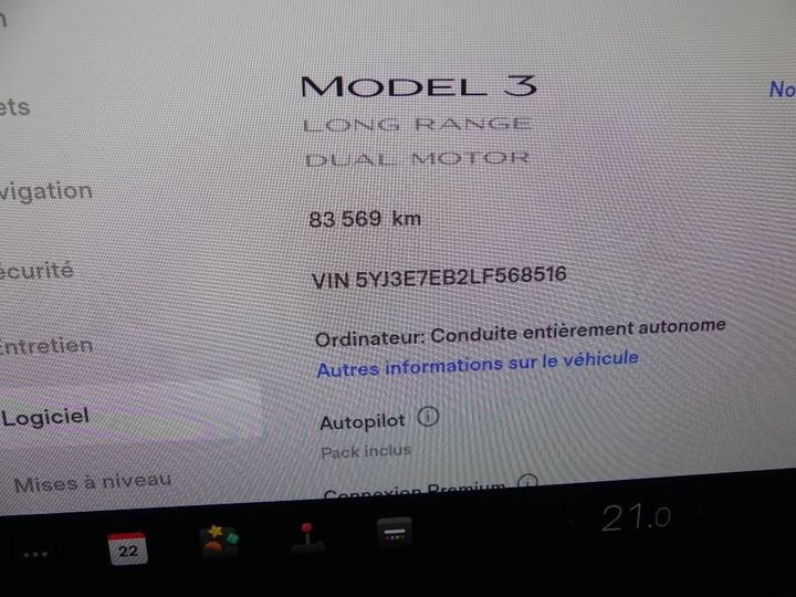 Photo 10 VIN: 5YJ3E7EB2LF568516 - TESLA MODEL 3 