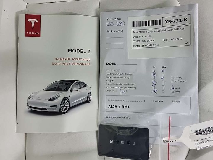 Photo 12 VIN: 5YJ3E7EB3KF203096 - TESLA MODEL 3 