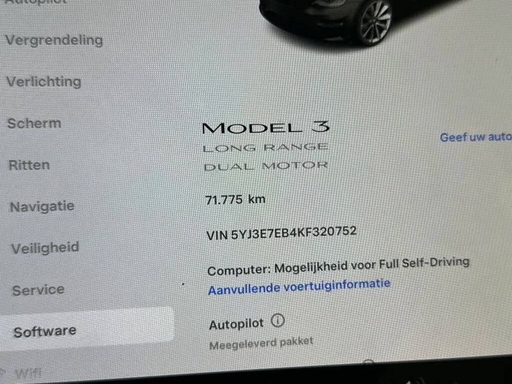 Photo 16 VIN: 5YJ3E7EB4KF320752 - TESLA MODEL 3 