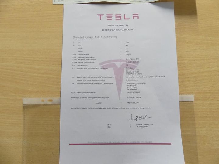 Photo 15 VIN: 5YJ3E7EB5LF655410 - TESLA MODEL 3 