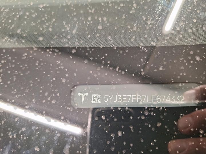 Photo 2 VIN: 5YJ3E7EB7LF674332 - TESLA MODEL 3 