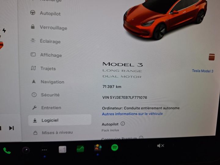 Photo 9 VIN: 5YJ3E7EB7LF771076 - TESLA MODEL 3 